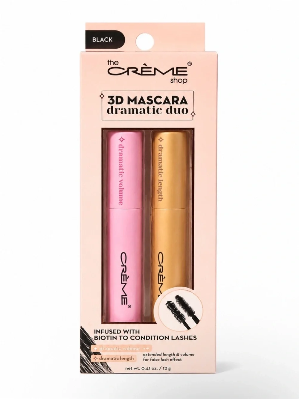 The Crème Shop 3D Mascara Dramatic Duo- NIB